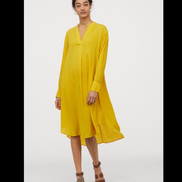 h&m lyocell blend dress